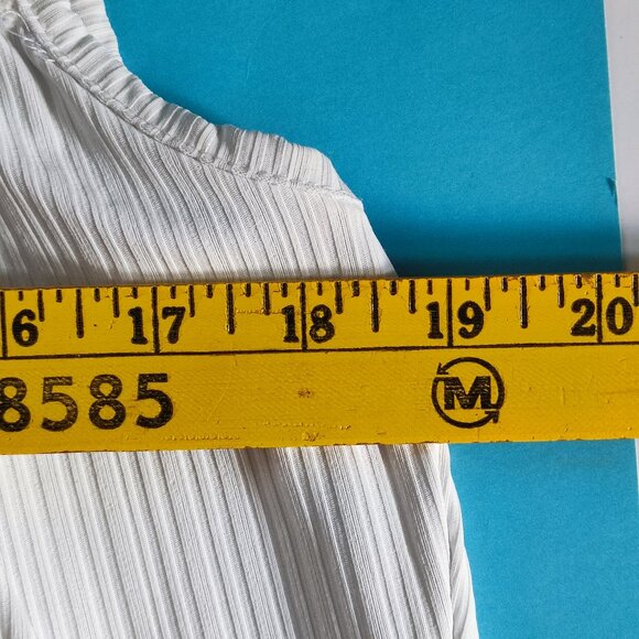 Oxygen blouse lase shoulder white women's size S - Picture 7 of 8